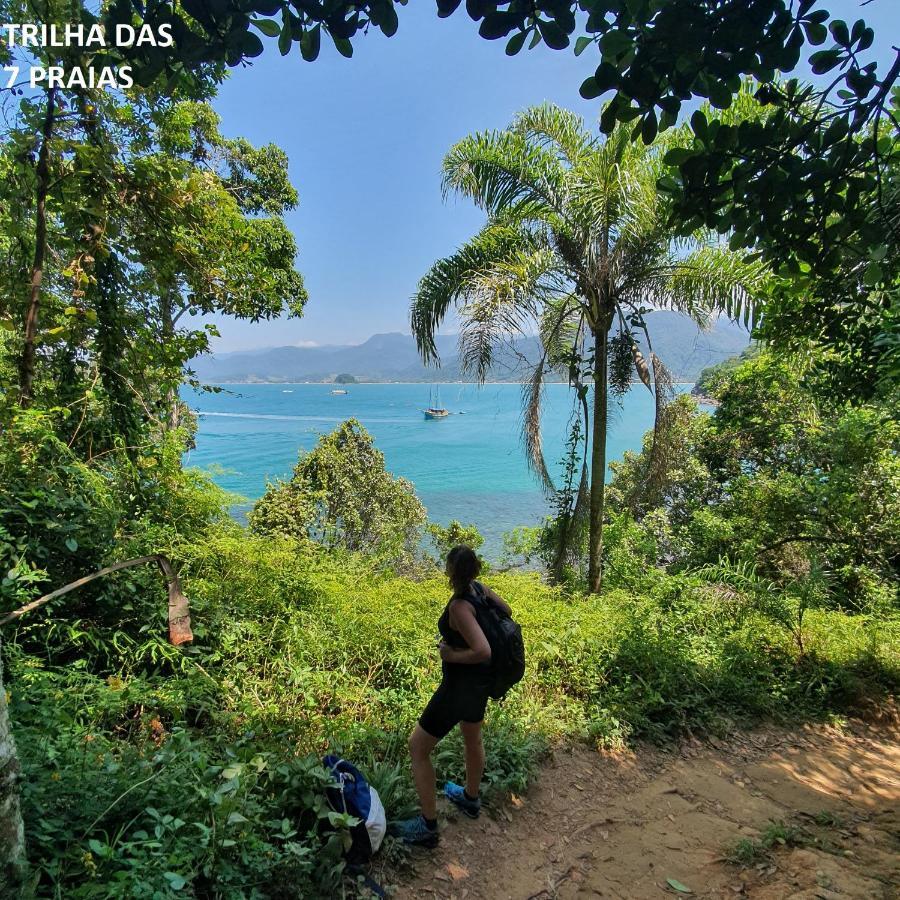 Chale Rustico E Charmoso Na Praia Para Casal! Apartman Ubatuba Kültér fotó